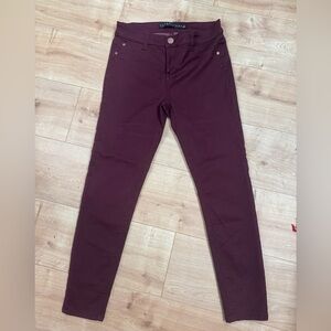 Tinseltown Burgundy Denim Pants
